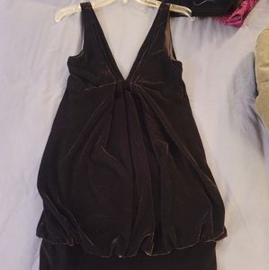 Black Velour Party Dress